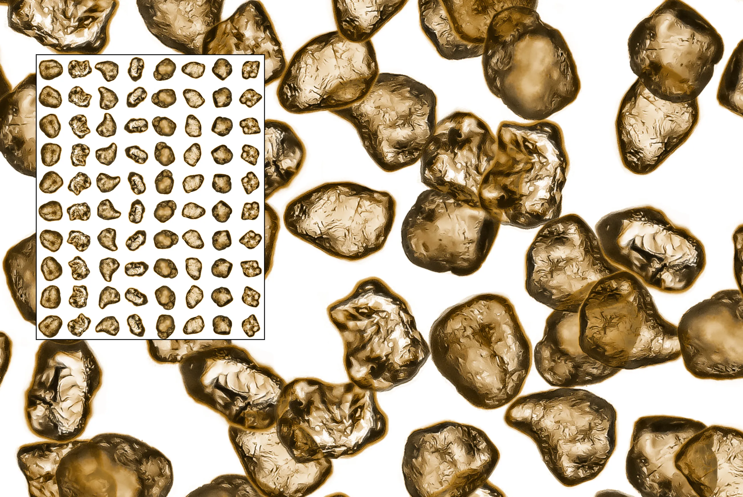 A sprite sheet is used to speed up the drawing process by placing predrawn grains across the field of view. Between the Sand
